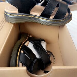 Dr. Martens Black Kids Sandals